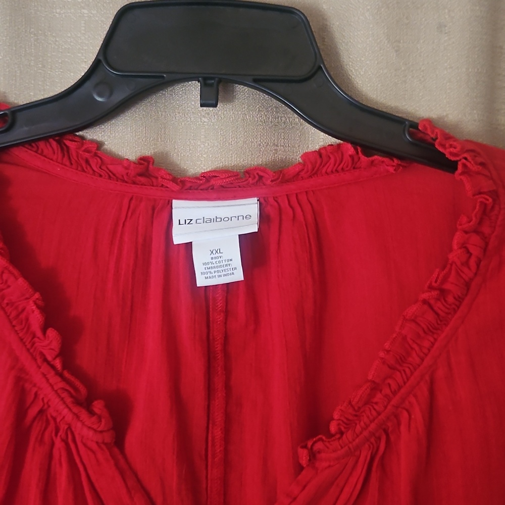 EUC Liz Claibourne Boho Top - Picture 3 of 6